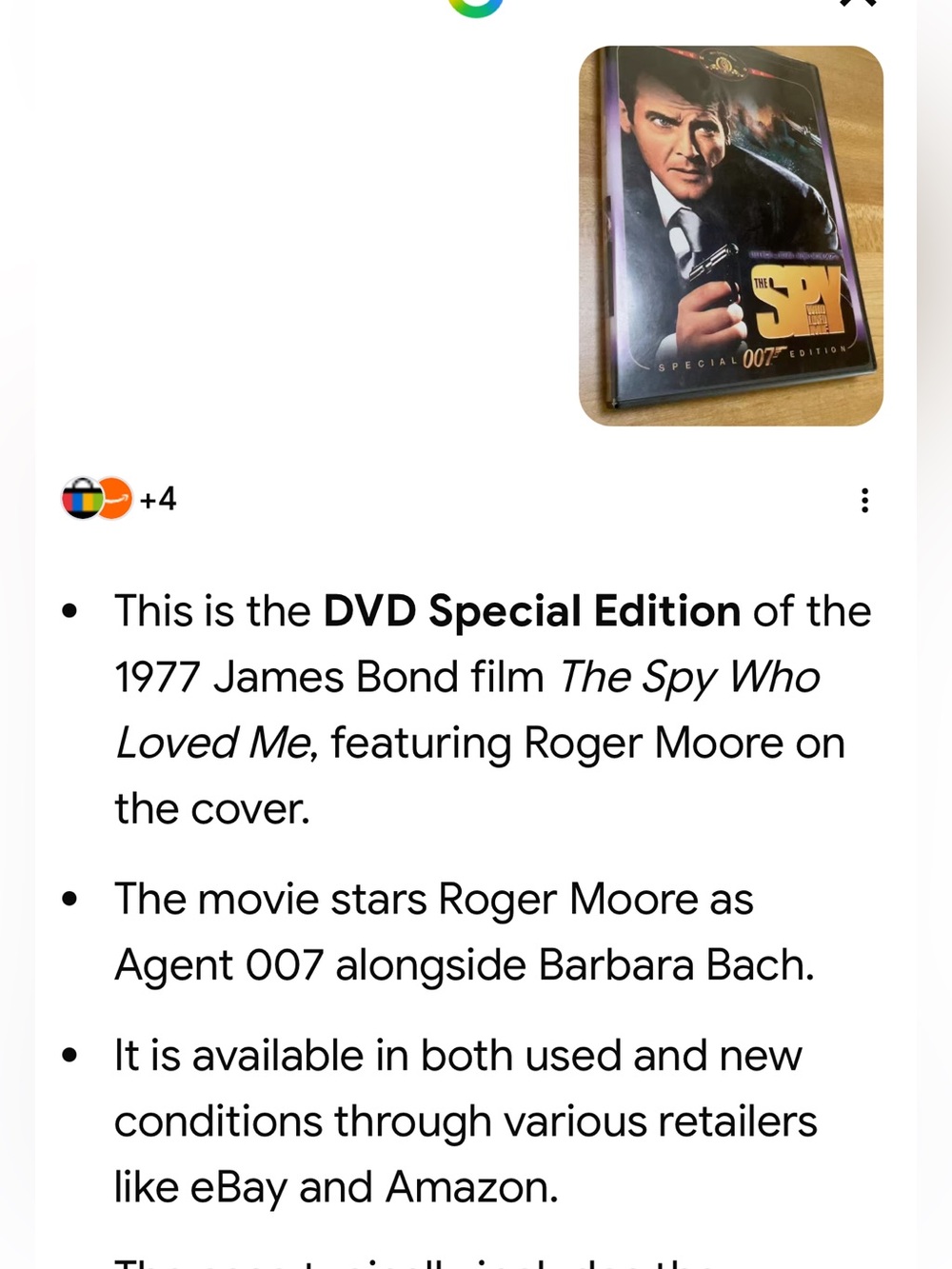 #2701**The Spy Who Loved Me Special 007 Edition DVD – Purple & Gold Cover - Picture 4 of 16